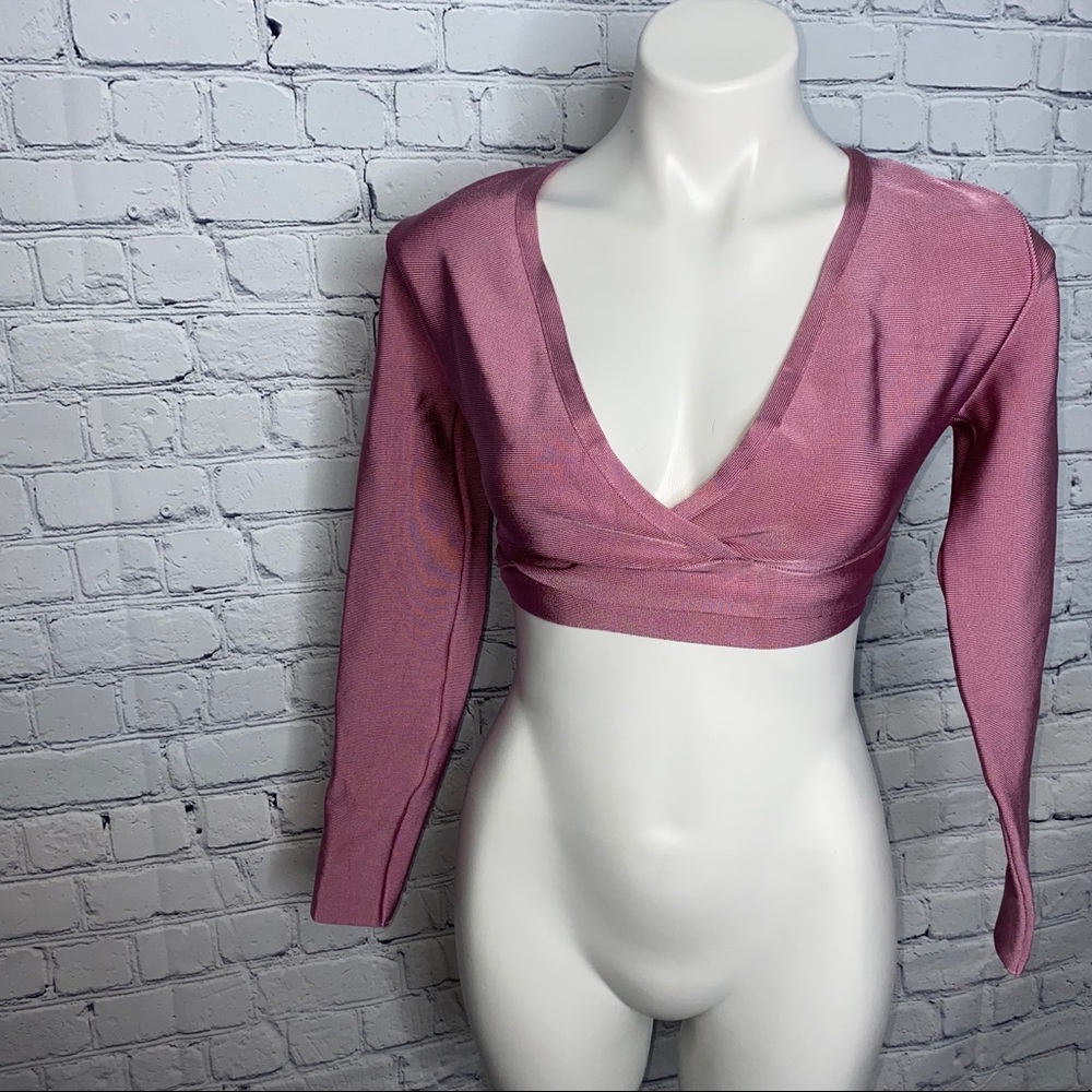 Bebe Becca waist band bandage top